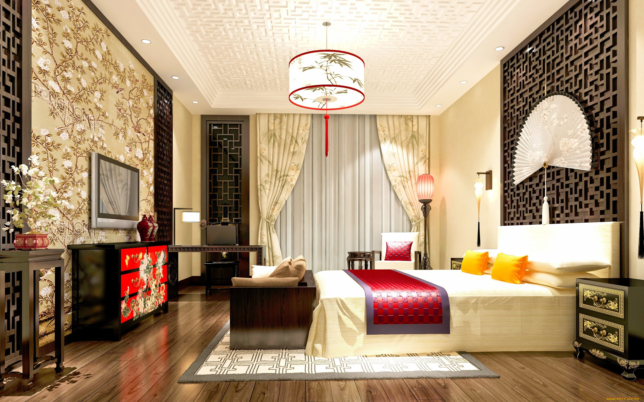  , , , bedroom, interior, design, china, chinese, style, , 